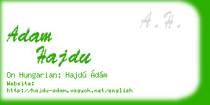 adam hajdu business card